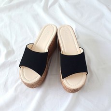유컬리 [창고정리] 럼프 통굽 키높이 여성슬리퍼