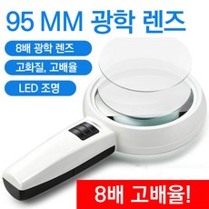 빅사이즈 110MM 30배 LED돋보기 DOT-102, 95mm / 8배, 1개, 95mm / 8배 95mm / 8배, 1개, 95mm / 8배