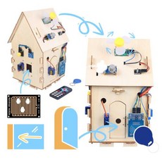 완벽한 자동화 스마트 홈 모델 전문 키트 아두이노 프로그래밍 프로젝트용 DIY 전자 학교 학습