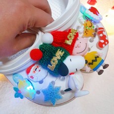 쇼클 크리스마스 스누피 찰리 led 8p