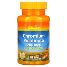THOMPSON 크로뮴 피콜리네이트 200mcg 60정, 1개