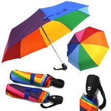 루이 무지개 3단완전자동우산 성인우산 아동우산 어린이우산 무지개우산 패션우산 자동우산 답례품