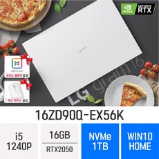 [오늘출발] LG전자 2022 그램 16 16ZD90Q-EX56K - 무선마우스 / 한컴오피스 증정, 16GB, Win10 Home, 1TB