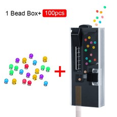 100pcs 담배 필터 홀더 diy 공 및 1 푸시 비드 상자 멘톨 캡슐 민트 흡연 액세서리 가제트 남자 선물, Lced Grapes