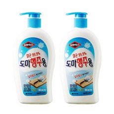 유한락스 도마행주용 세척제 주방행주 도마 살균소독, 2개, 500ml