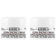Kiehls 울트라 페이셜 크림 ~ 2 팩 ~ 여행용 사이즈 0.25 oz / 7ml x2, 1