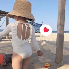 키즈긴팔원피스수영복