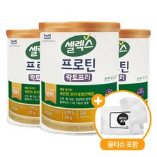 셀렉스 코어 프로틴 락토프리 분리유청단백질 설빈 물티슈 포함 세트, 3세트, 304g