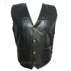 모토 조끼 남자 오토바이 자켓 바이커 pu 가죽 양피 Chaqueta Veste, 06 XXXL