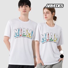 아르메데스 남성용 아트 그래픽 쿨링 기능성 반팔 티셔츠 AR-820