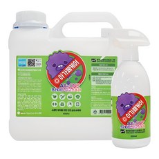 아가페케어 뿌리는 살균소독제 4000ml + 500ml 세트, 4.5L, 1세트 4500ml, 1세트