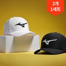 미즈노 RB 투어 베이직 캡 52KW2106, 52KW2106 0001 화이트