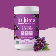 Ultima Replenisher 전해질 드링크 믹스 포도 306g 10.8oz, 1개 - uwatec