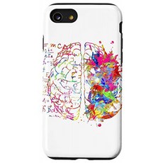 iPhone SE (2020) / 7/8 해부학 적 뇌 의사 수학 방정식 신경과 의사 선물 케이스, 단일옵션