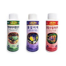 국제프리츠 어항 수조 수족관 물갈이제 박테리아활성제 종합수질개선제(각120ml)