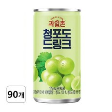 해태 과일촌 청포도 드링크 175ml x 30캔, 90개