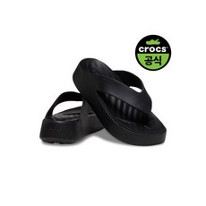 크록스 공식 여성 GETAWAY PLATFORM FLIP BK 25SWFP209410