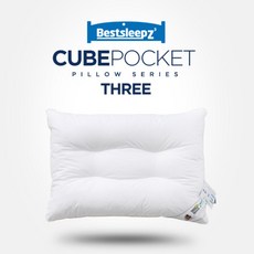 [베스트슬립] 큐브포켓3 텐셀솜 경추 베개 Cube pocket 3 Pillow, 단품
