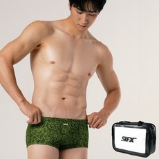 나인에프엑스 남성용 실내 숏사각 수영복 + 수영가방 세트