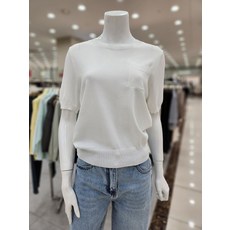 더아이잗 패치 하프 슬리브 풀오버 니트 IP6N1PO931
