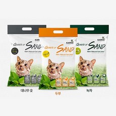 카르마 퀸오브샌드 고양이 두부모래 3종 3kg 6개입, 03.퀸오브샌드-숯 6개입