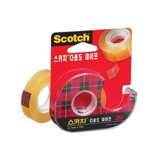 리필 디스펜서 3M 스카치 테이프 12mm 4개 택배용테이프 택배테이프