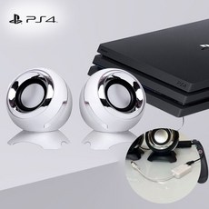 ps5스피커 3D 블루투스 오디오 PC용 게이밍 노트북 PS4 서라운드 USB 웨어러블, 2. 화이트 듀얼(PS4/5/PC)