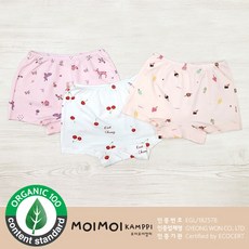 모이모이깜피 부드러운 감촉의 오가닉 드로즈3매입
