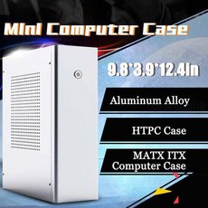 M1 알루미늄 합금 mATX ITX 컴퓨터 케이스 HTPC 케이스 지원 1U 플렉스 전원, 상세내용참조