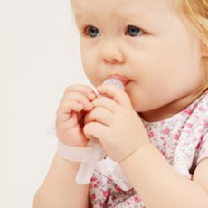 손가락빨기방지 손빨기방지 손빠는아기 손톱물어뜯기방지 아기 Teethers 엄지 장갑 썸 서킹 중지 Teether 손가락 물린 예방 아이의 빠는 것을 포기하십시오, [01] Random Color, 1개