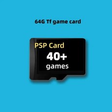 Anbernic 메모리 클래식 레트로 게임용 TF 카드 유럽 버전 PS2 박스 휴대용 콘솔 128G RG405v ODIN 2, 64G 40 PSP GAMES, 14) 64G 40 PSP GAMES, 1개