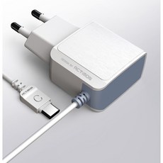 군인 군부대용 C타입 일체형 고속충전기(갤럭시) USB 삼성폰 가정용 용품, 1개