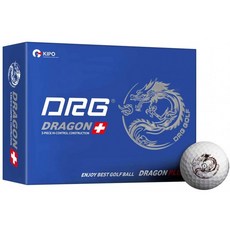 DRG 드래곤 플러스 고탄력 4-컬러 드래곤 프린팅 골프 볼(원 도젠), 단일옵션