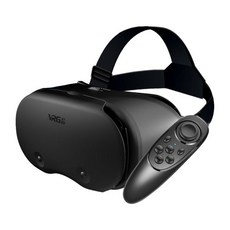 5-7인치 스마트폰용 3D VR 안경 헤드셋 현실 조정 가능한 대형 화면, 052 리모콘, 7.24x5.04x3.90인치, ABS 가죽