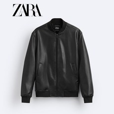 ZARA 남성 페이크 레더 봄버 재킷 3918/420