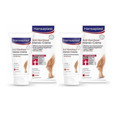 Hansaplast Anti Hornhaut Intensiv Creme 한자플라스트 인텐시브 발각질제거 풋크림 75mL 2팩, 2개, 1개입