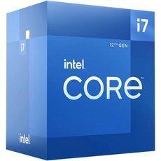 인텔 코어 i7-12700 Alder Lake CPU LGA 1700 2.1GHz 12코어 65W 25MB 캐시 데스크탑 프로세서 - 인텔10세대