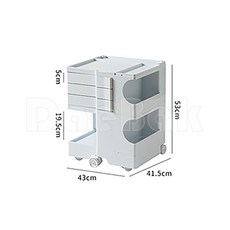 대박 기저귀정리함 이동식 360도 회전 주방 미용실 카트 수납 보관함 북유럽 친환경 Z-PM1357-1 이동 트롤리, 화이트30형, 1개
