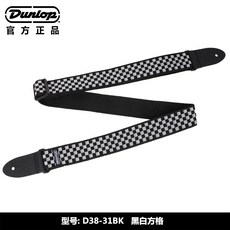 DUNLOP 던롭 할로우바디 민요 어쿠스틱기타 로큰롤 피두 두꺼운, D38-31BK 흑백 체크 타입
