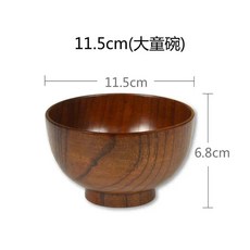 일본 나무 그릇 자연 대추 숟가락 젓가락 상자 과일 샐러드 국수, 4.11.5x6.8cm, 1개