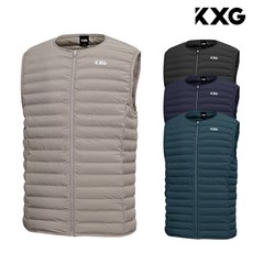 KXG 남성 골프웨어 겨울 튜브 패딩 베스트