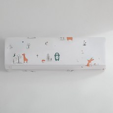 팝마인즈에어컨커버 에어컨 커버 더스트 커버 커버 벽걸이 실내 가정용 보호 커버 침실 룸, 화려한, 80x31x21cm