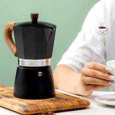 MokaPot 이탈리아 가정용 커피 메이커 리치 브루와 아로마용 핸드헬드 에스프레소 포트 스테인리스 스틸 스토브 탑 퍼콜레이터 E 포함, 1) WHITE - 300ML, 1개