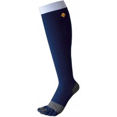 DESCENTE (데 쌍트) 야구 5 개의 손가락 컬러 양말 미끄럼 방지 기능 다크 네이비 24-27cm C878