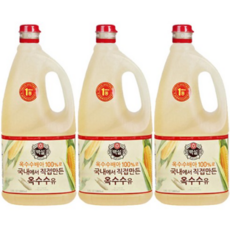 정백 백설 옥수수유, 1.8L, 36개