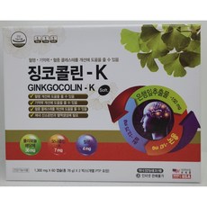 [비타민라이프] 징코콜린-K (1300mg x 60캡슐 x 2박스), 2박스, 60정