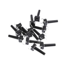 STK50pcs 6x6x17mm pcb 마운트 순간 4 핀 푸시 버튼 촉각 택트 스위치, 1개