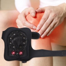 momspoom 국산 무릎보호대 발열 근적외선 찜질보호대 어깨 관절보호대 초슬림 온도조절 레드광선