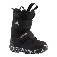 버튼 Burton 남녀공용Youth Mini Grom Snowboard Boots Black 10C, 1개