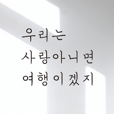 우리는사랑아니면여행이겠지